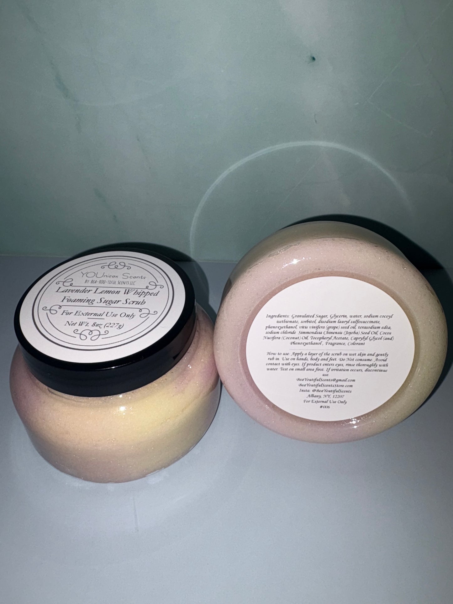 Lavender Lemon Whipped Foaming Sugar Scrub
