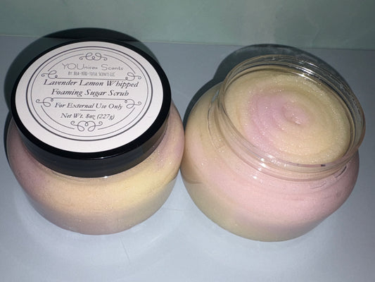 Lavender Lemon Whipped Foaming Sugar Scrub